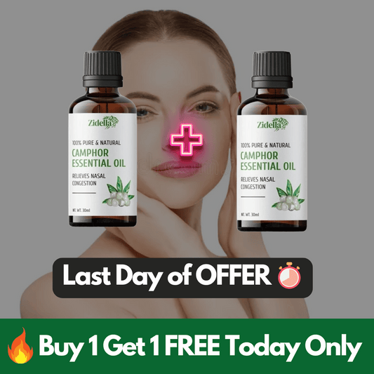 Natural Camphor Essential Oil for Skin & Hair Care (🔥Buy 1 Get 1 FREE Today Only)