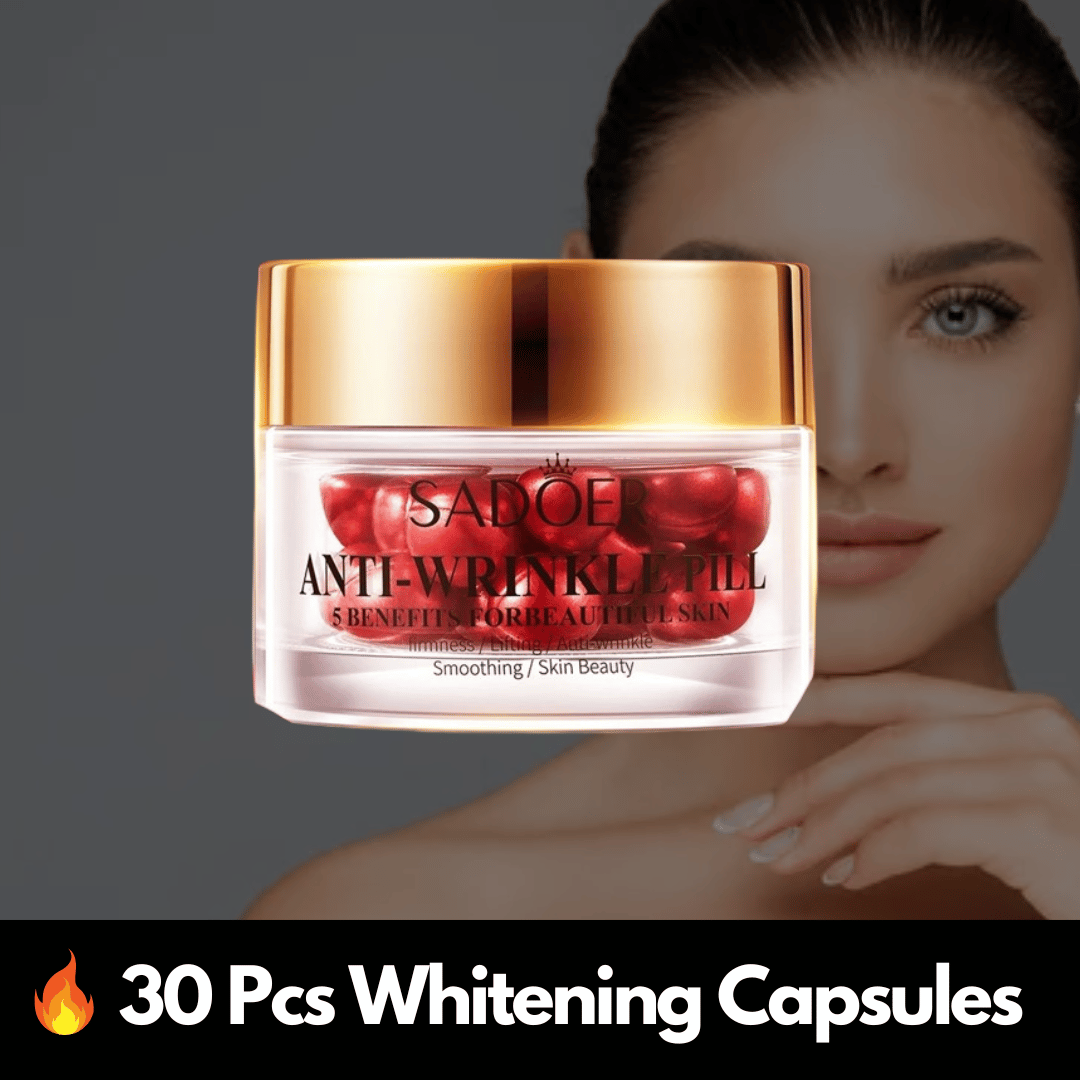 30Pcs Whitening Capsules (Antioxidant Zero-Wrinkle Moisturizing Facial Serum)